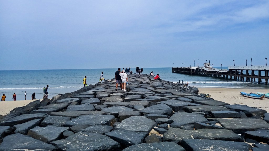 Rock beach, Pondicherry