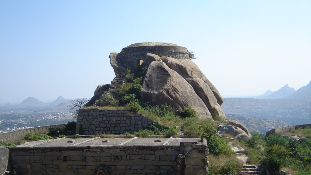 View of Madhugiri Fort in Tumakuru