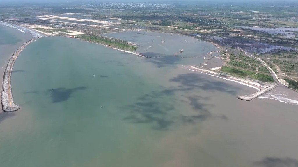 Machilipatnam Port aerial view